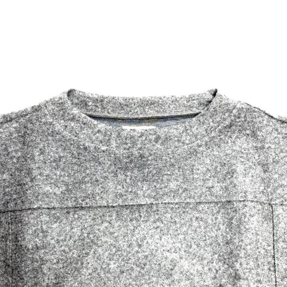 MADEWELL Manuscript Wool Blend Oversized Dress in Heather Gray Style B5456 - Picture 6 of 7